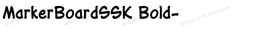 MarkerBoardSSK Bold字体转换